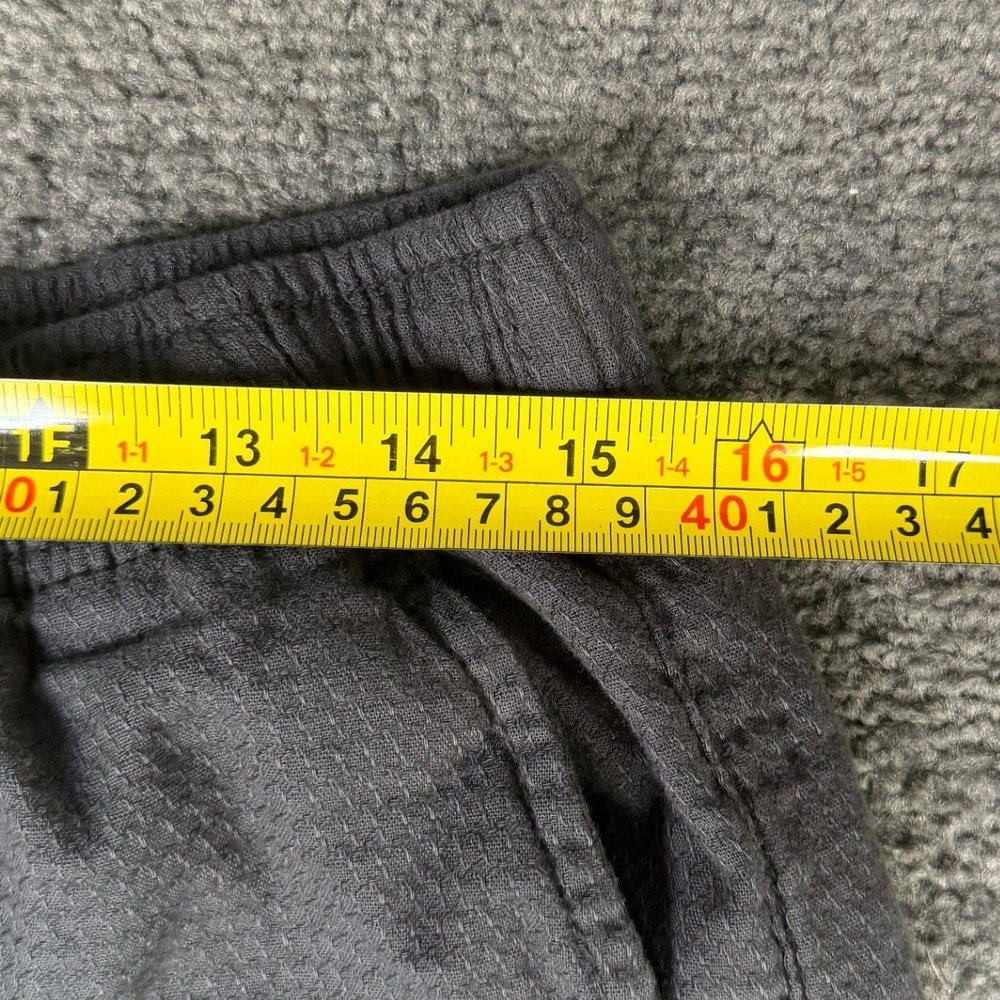 Old Navy Mens Jogger Shorts Charcoal Gray Textured Cotton Size Medium 7in Inseam - Picture 4 of 6
